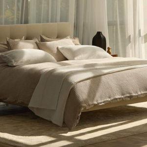 White Waffle Coverlet - Silk & Snow