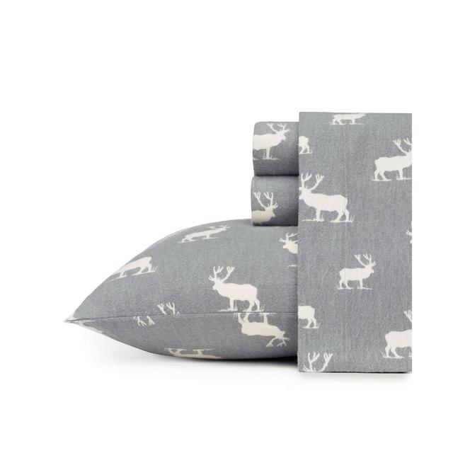 Eddie Bauer Novelty Print King Flannel Sheet Set