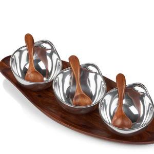 Portables Triple Condiment Server - Nambe