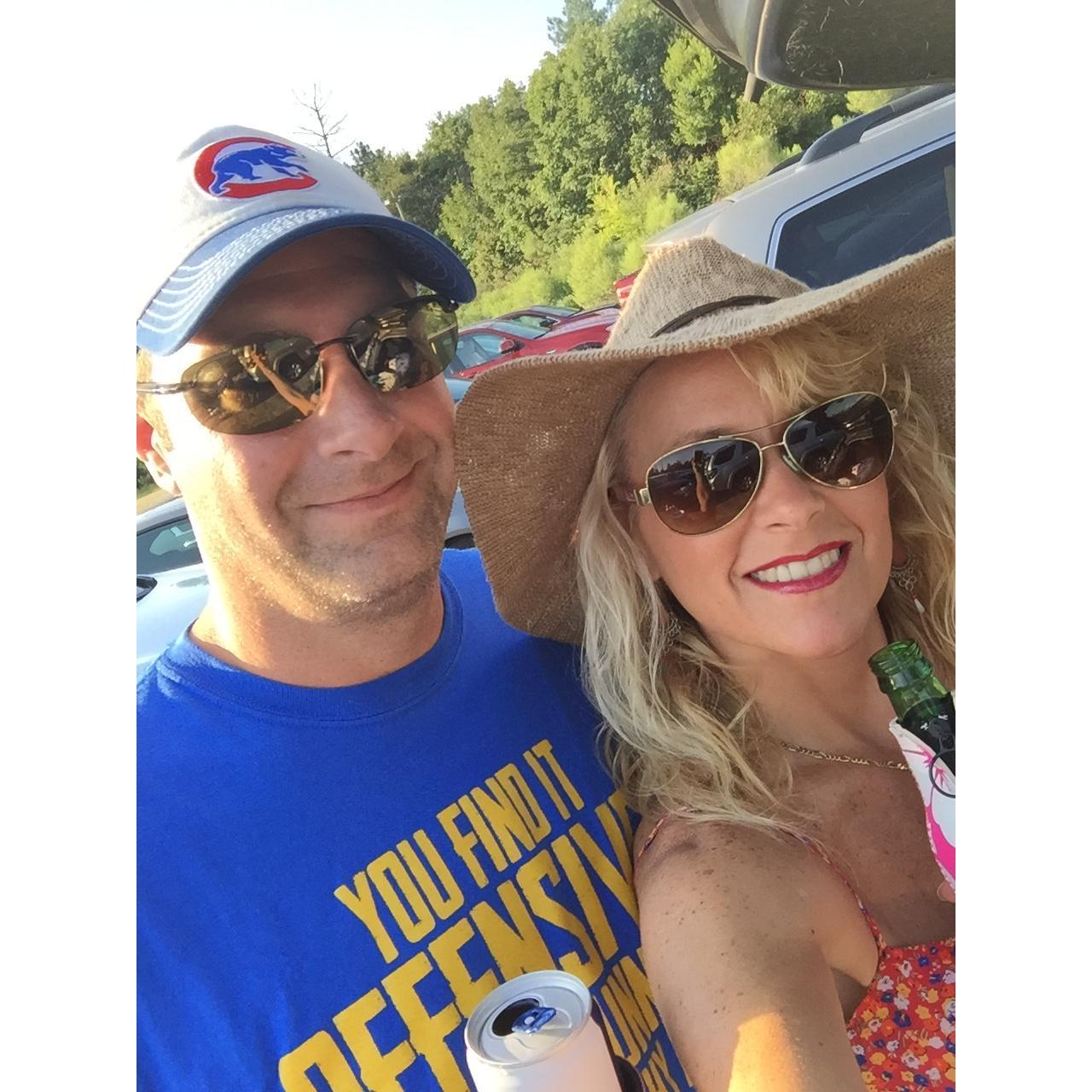 Tailgating at the Counting Crows/Matchbox 20 concert
August