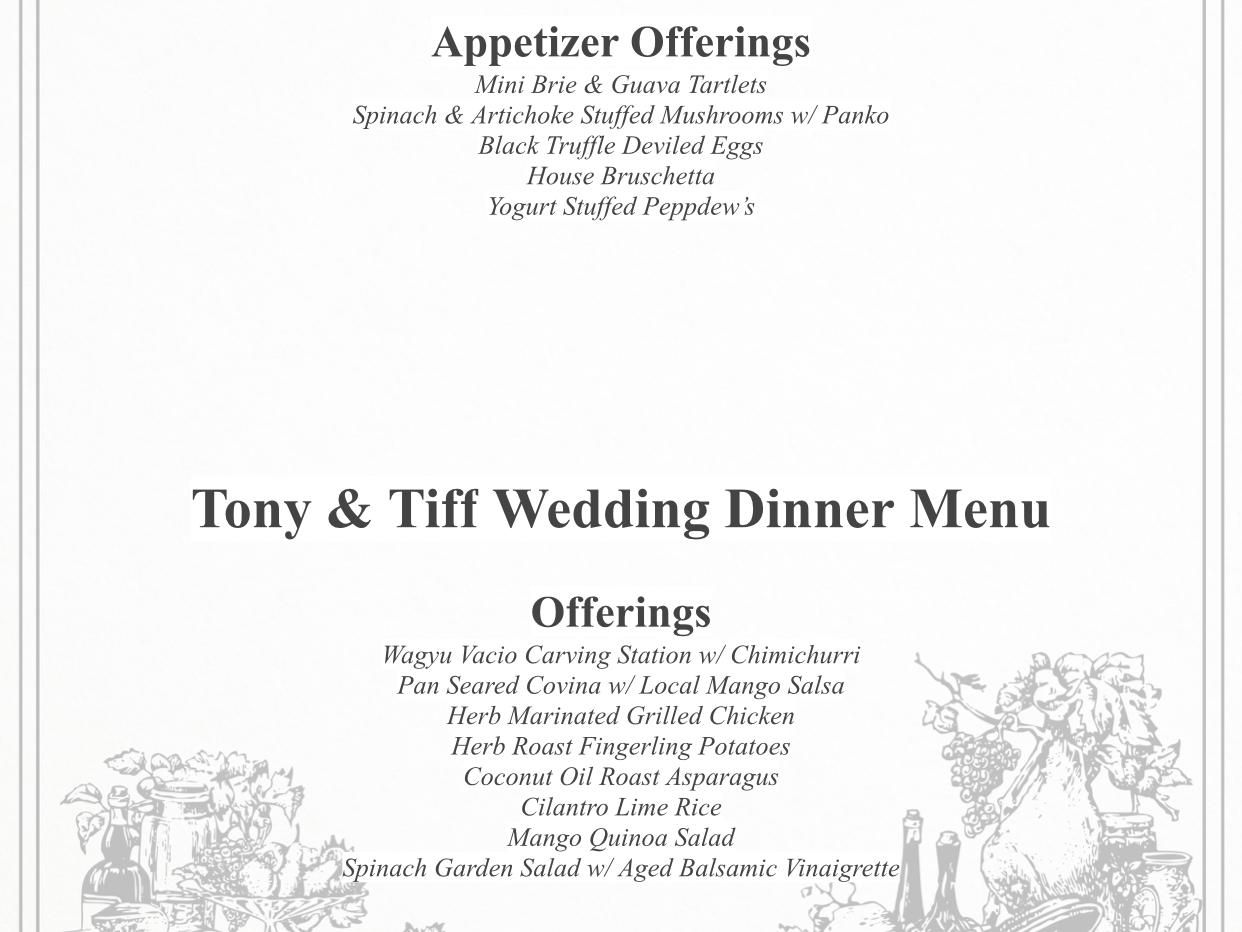The Wedding Website of Antonio Martell and Tiffany Sample