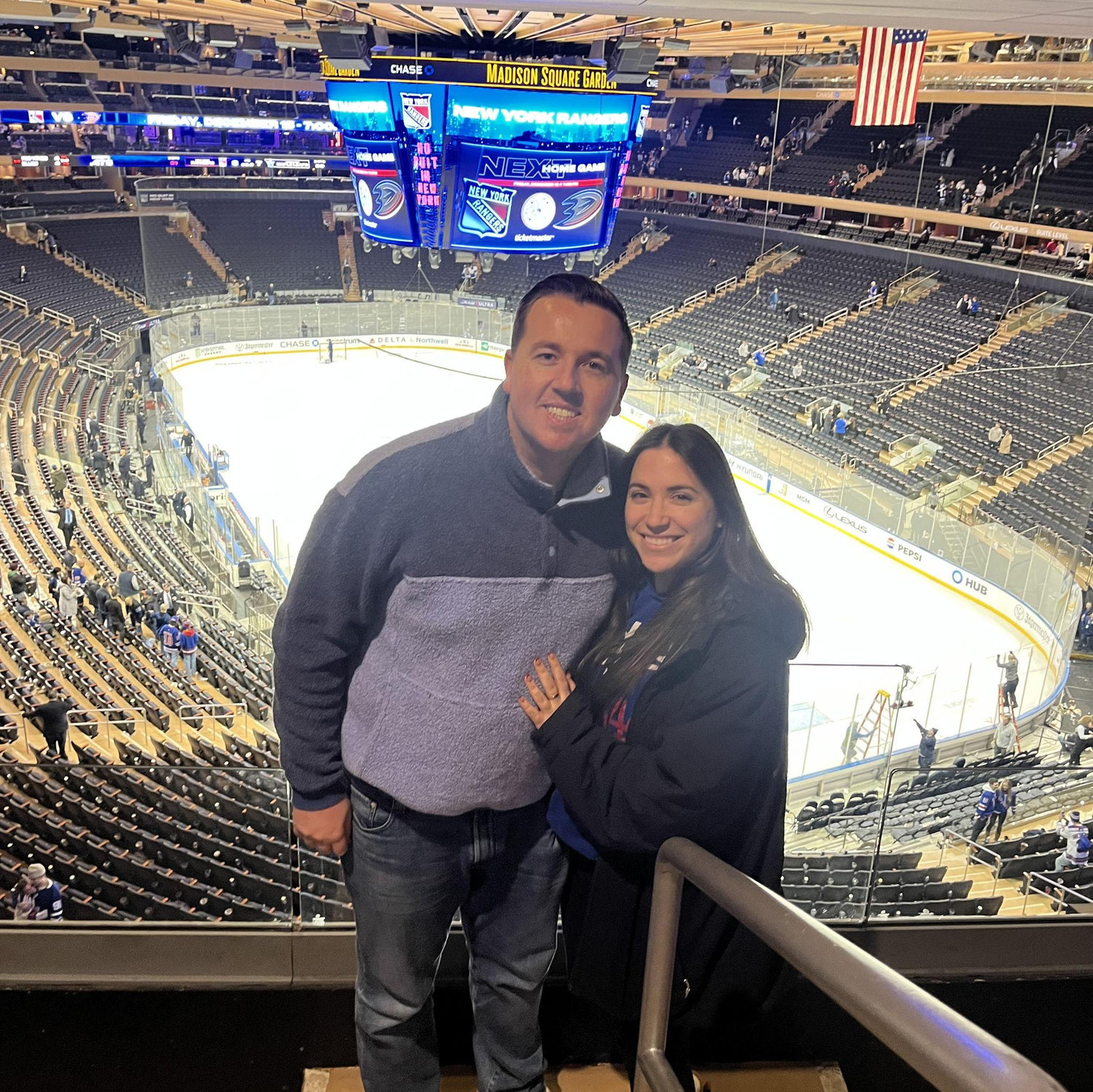 Day before we got engaged! MSG, December 2023