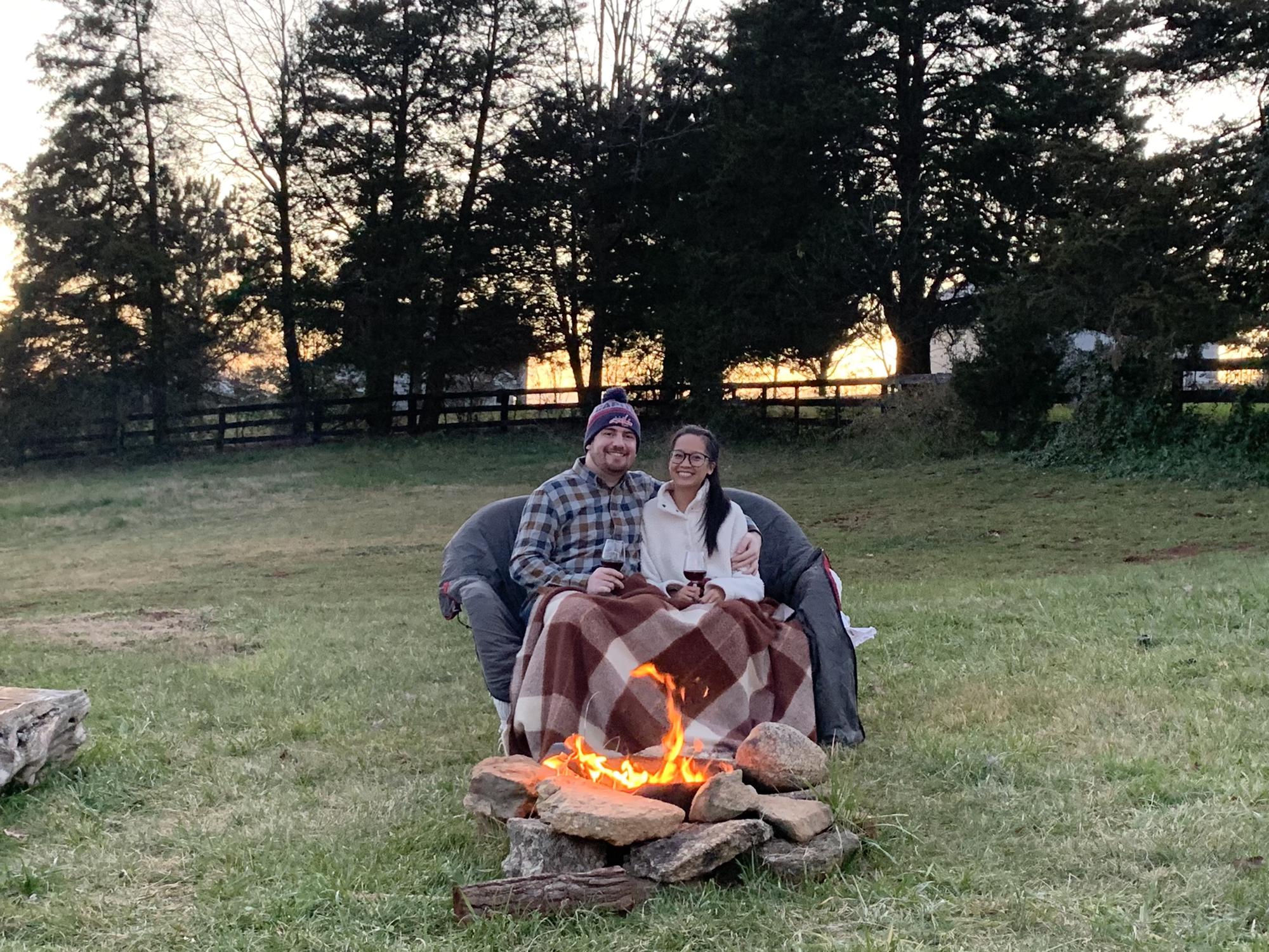 Just a little bit before Mark popped the question and Kelly said yes!