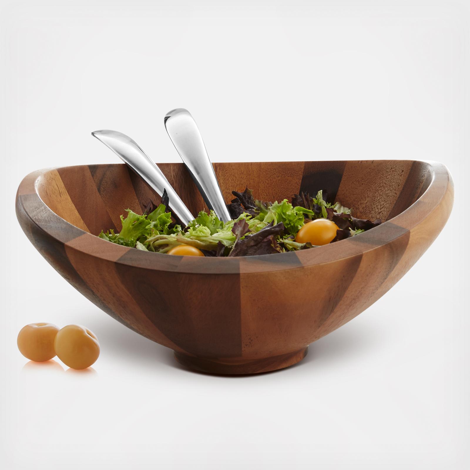 Butterfly Salad Bowl with Servers - Thumbnail 2