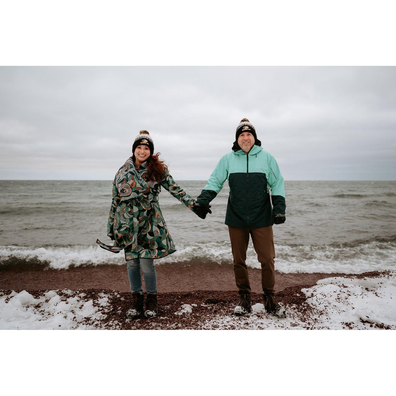It sure was a cold day, but our love keeps us warm