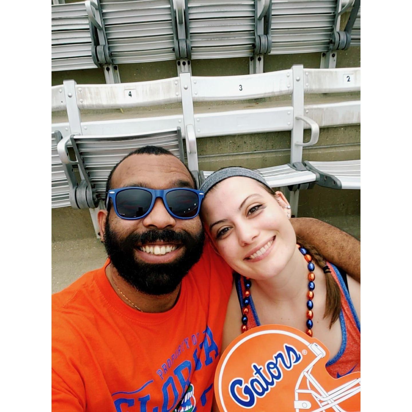 We love cheering for the Gators in the Swamp <3