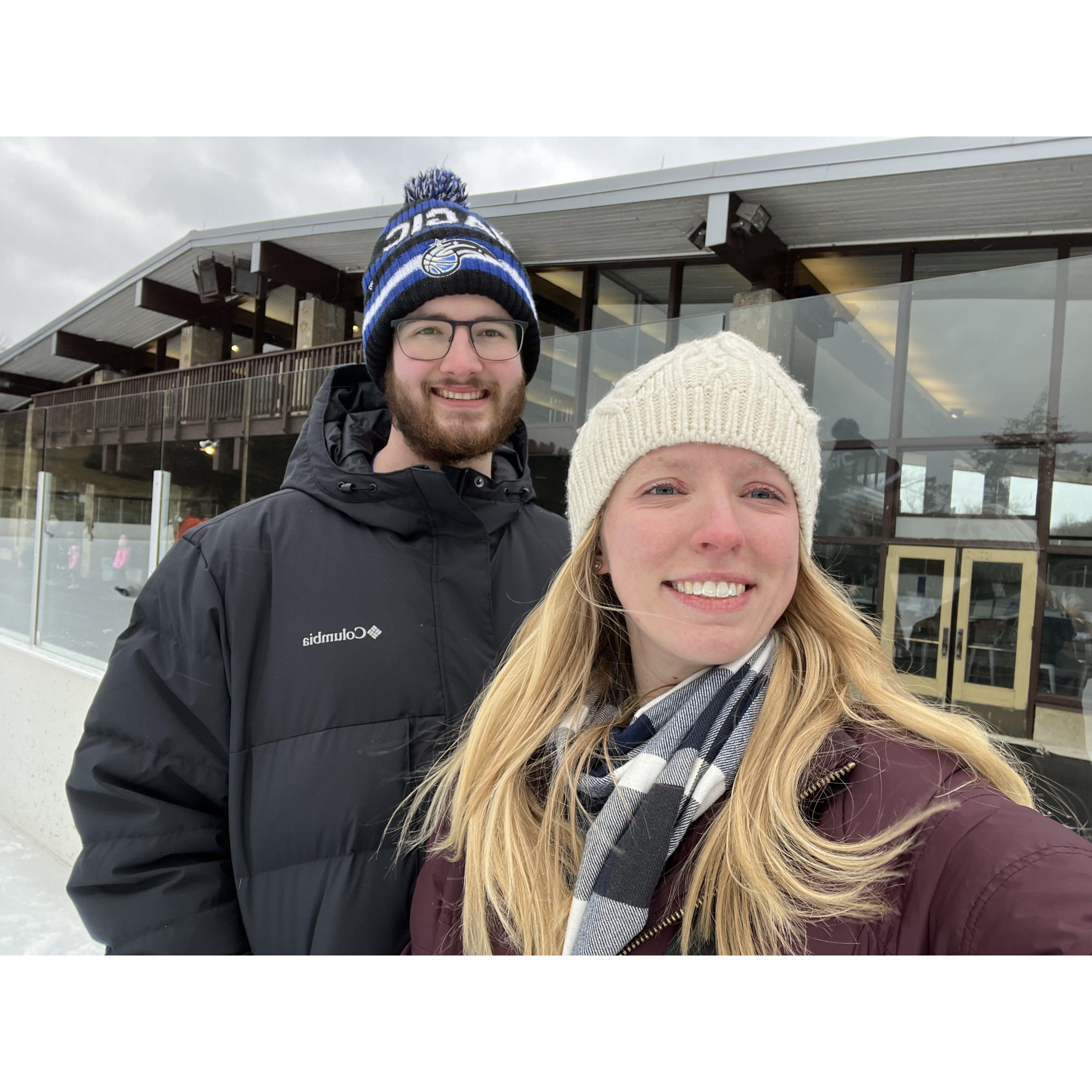 Andrew's first time ice skating!