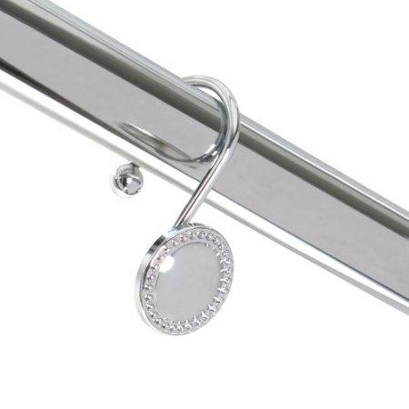Better Homes and Gardens Beaded Metal Shower Hook, Set of 12
