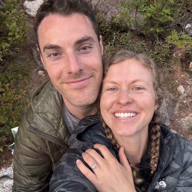 We got engaged 8/23/25 at Pear Lake along the PCT in northern Washington!