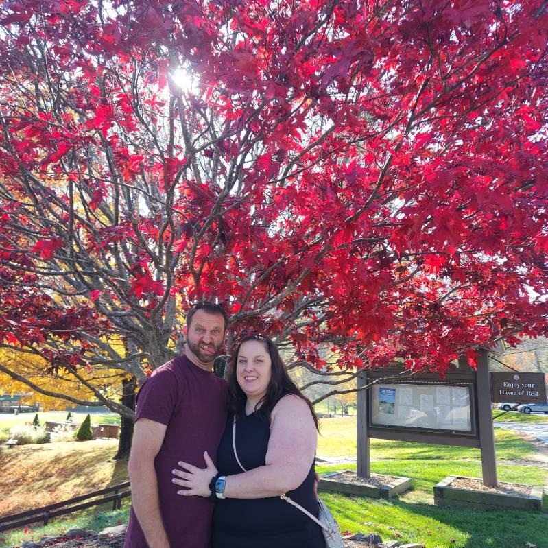 North Carolina Trip October 2023 - I was not aware Stephen was making this face!