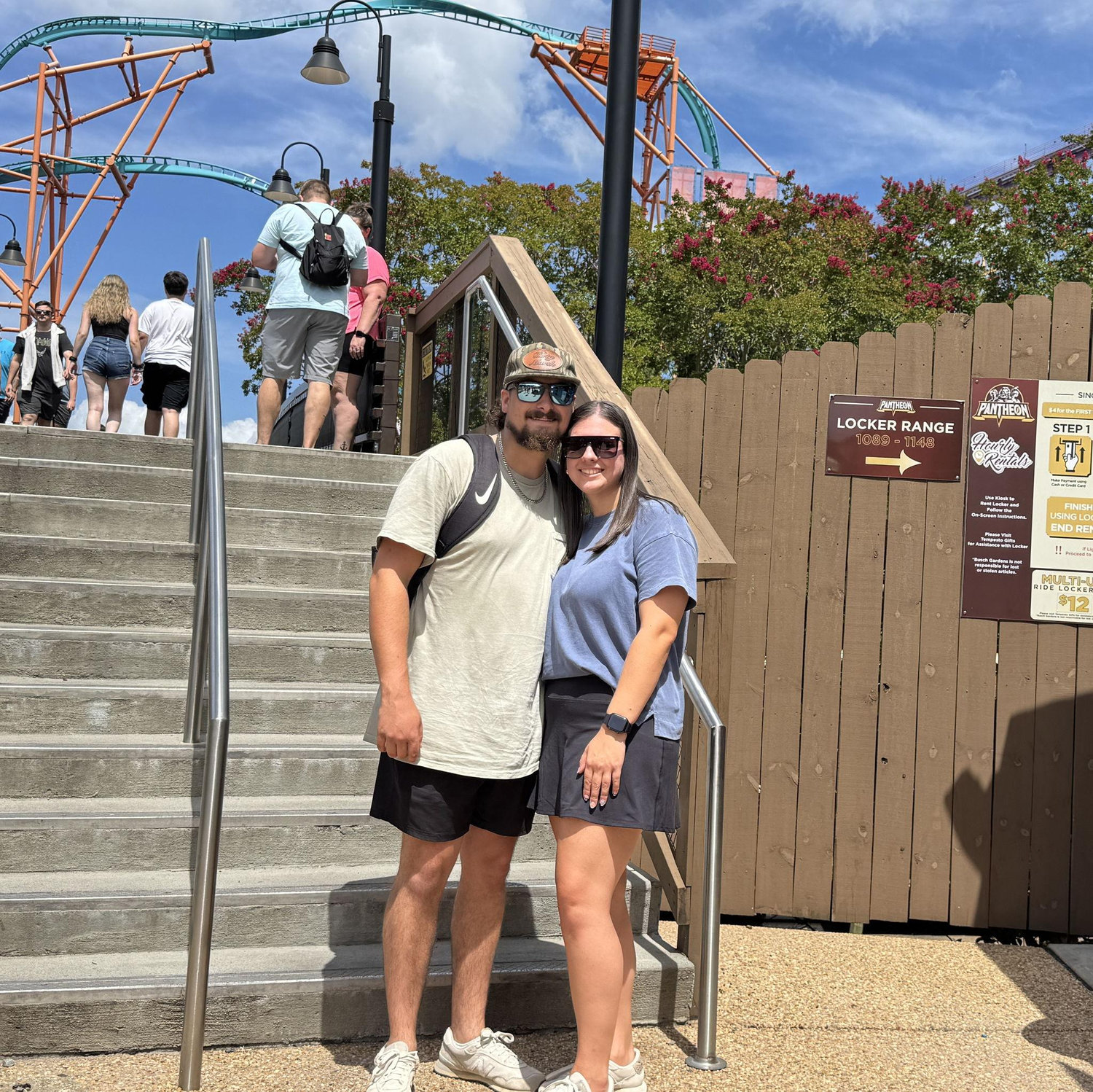 Our favorite thing to do together - Ride roller coasters 🎢