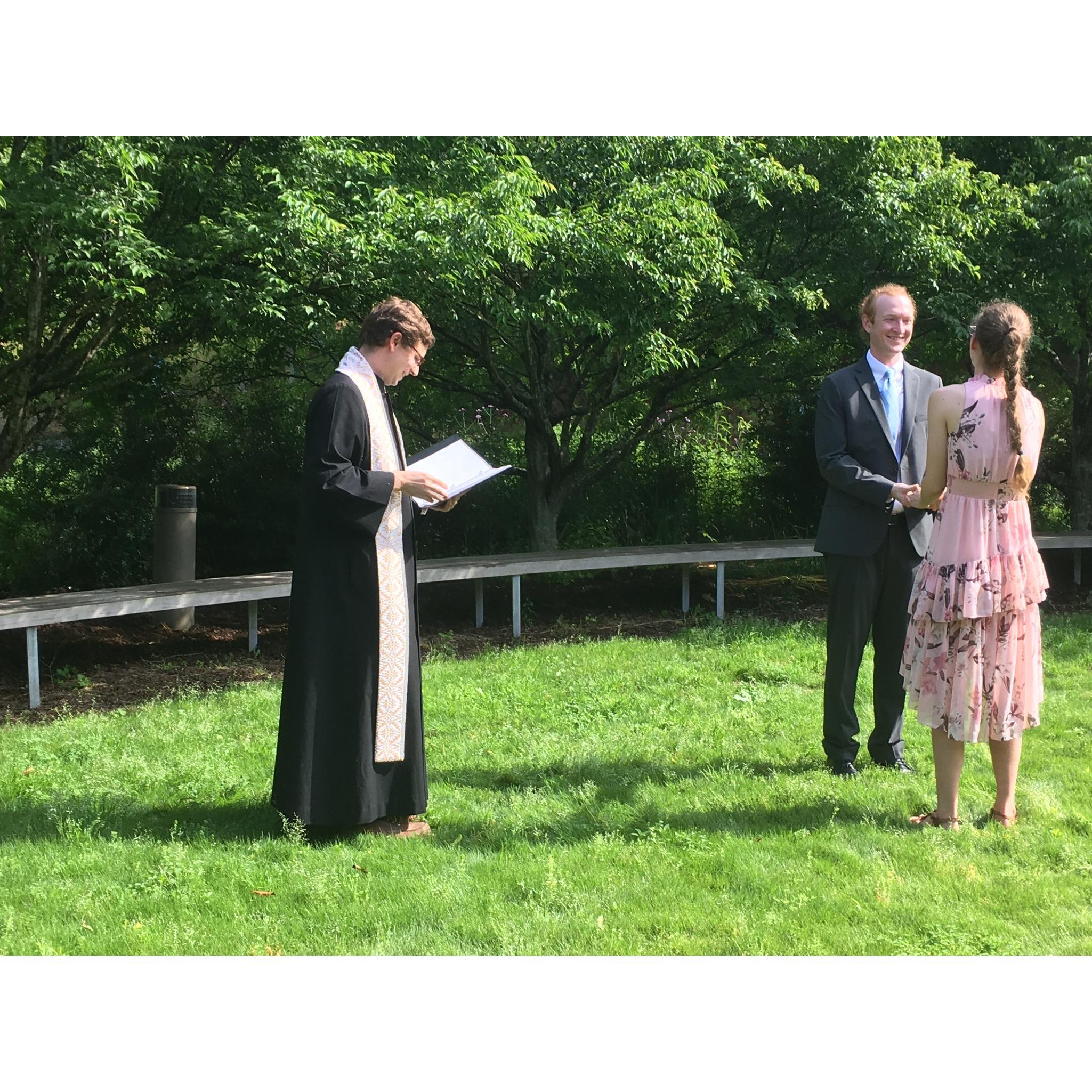 Pastor Cameron reads a touching homily about the essence of marriage and unity.