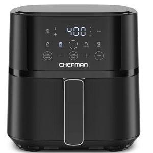 Chefman - 4 Qt Compact Digital Touch Air Fryer w/ Hi-Fry & Shake Reminder
