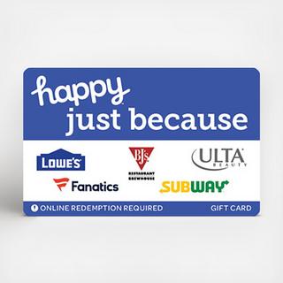 Happy Just Because Gift Card