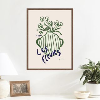 Le Jardin Print Framed Canvas Wall Art