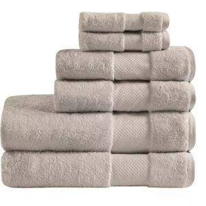 Turkish 100% Cotton 6pc Absorbent Ultra Soft Bath Towel Set