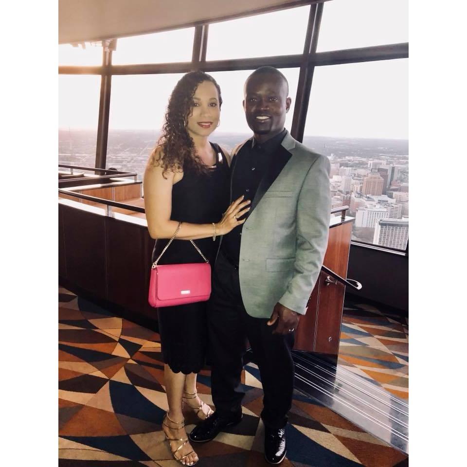 9th yr anniversary in the Tower of Americas in San Antonio