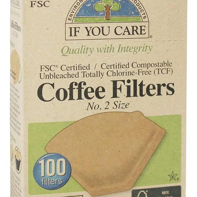 If You Care FSC Unbleached No 2 Coffee Filters, 100 Count