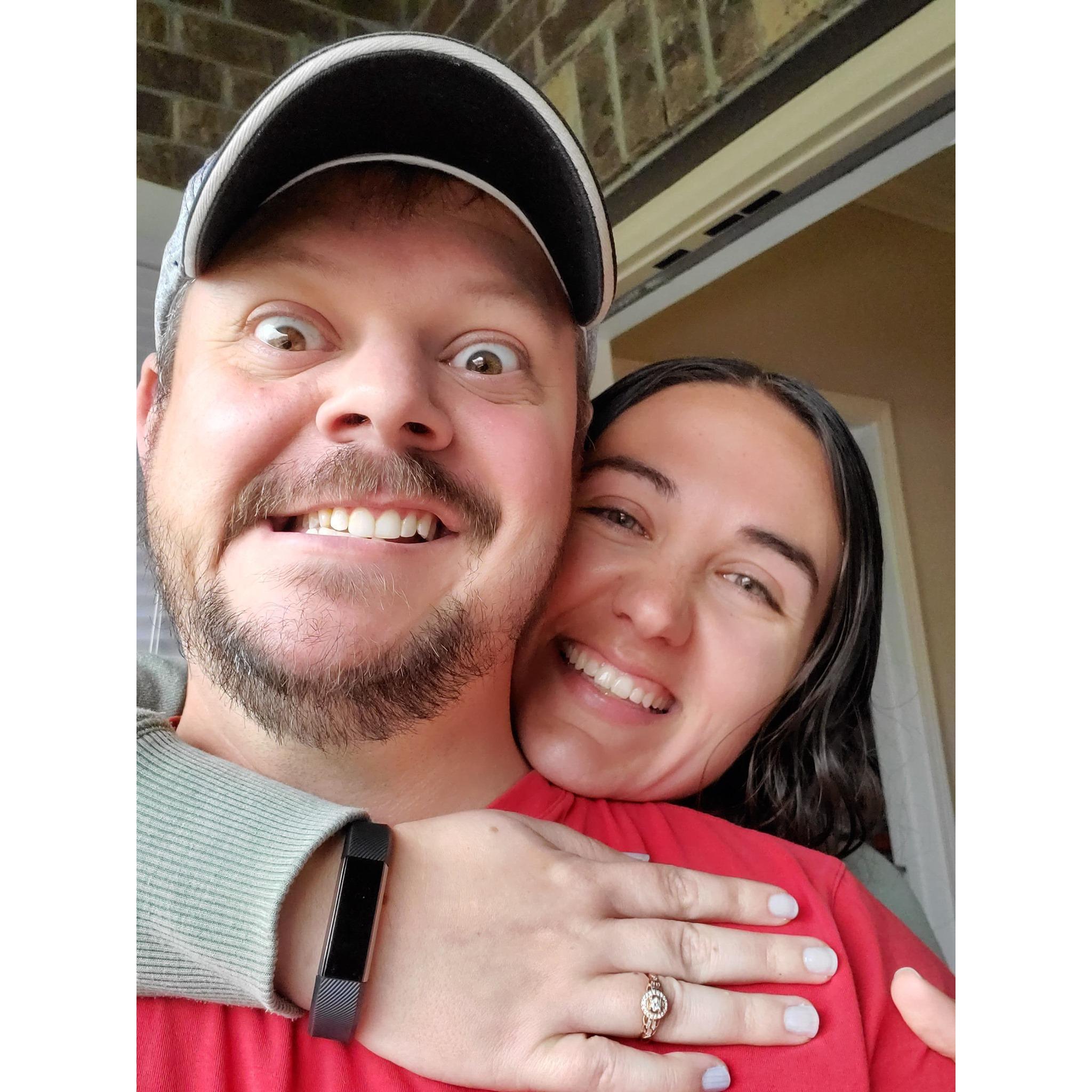He proposed! March, 24 2020