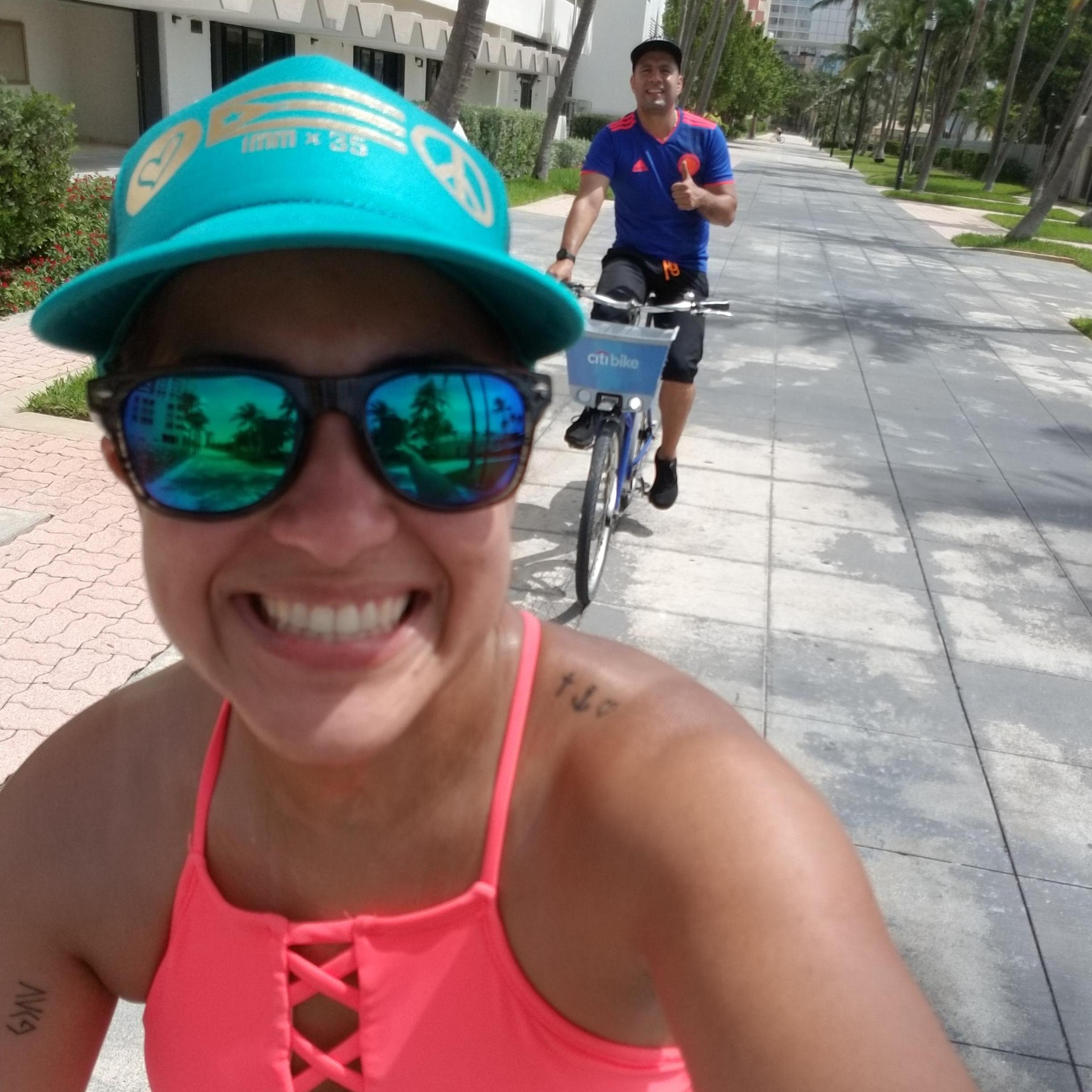 Corriendo bici @ South Beach