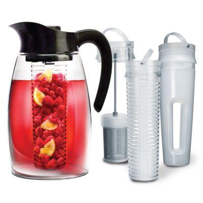 Primula - Flavor It 2.9L System Black w/Tea Infuser Fruit Infuser & Ice Core