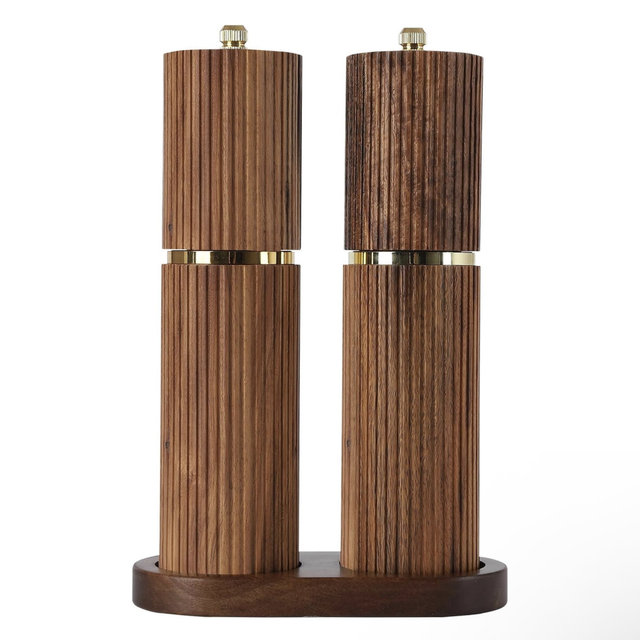 Wooden Salt and Pepper Grinder Set