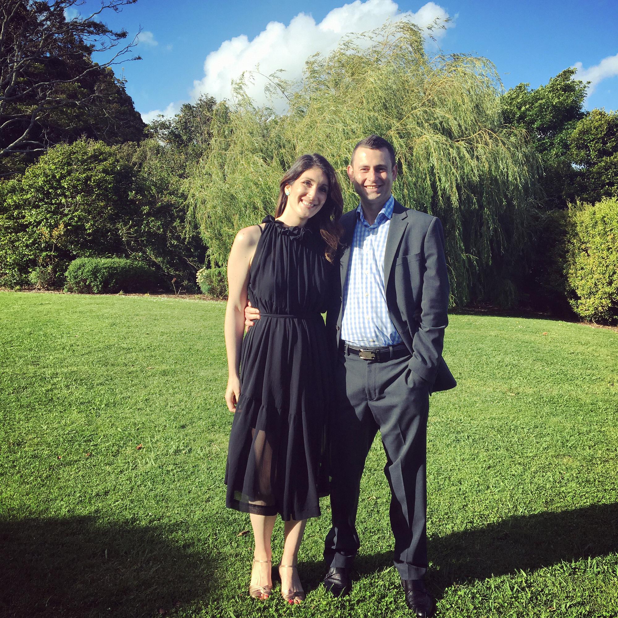 At a friend’s wedding in Auckland