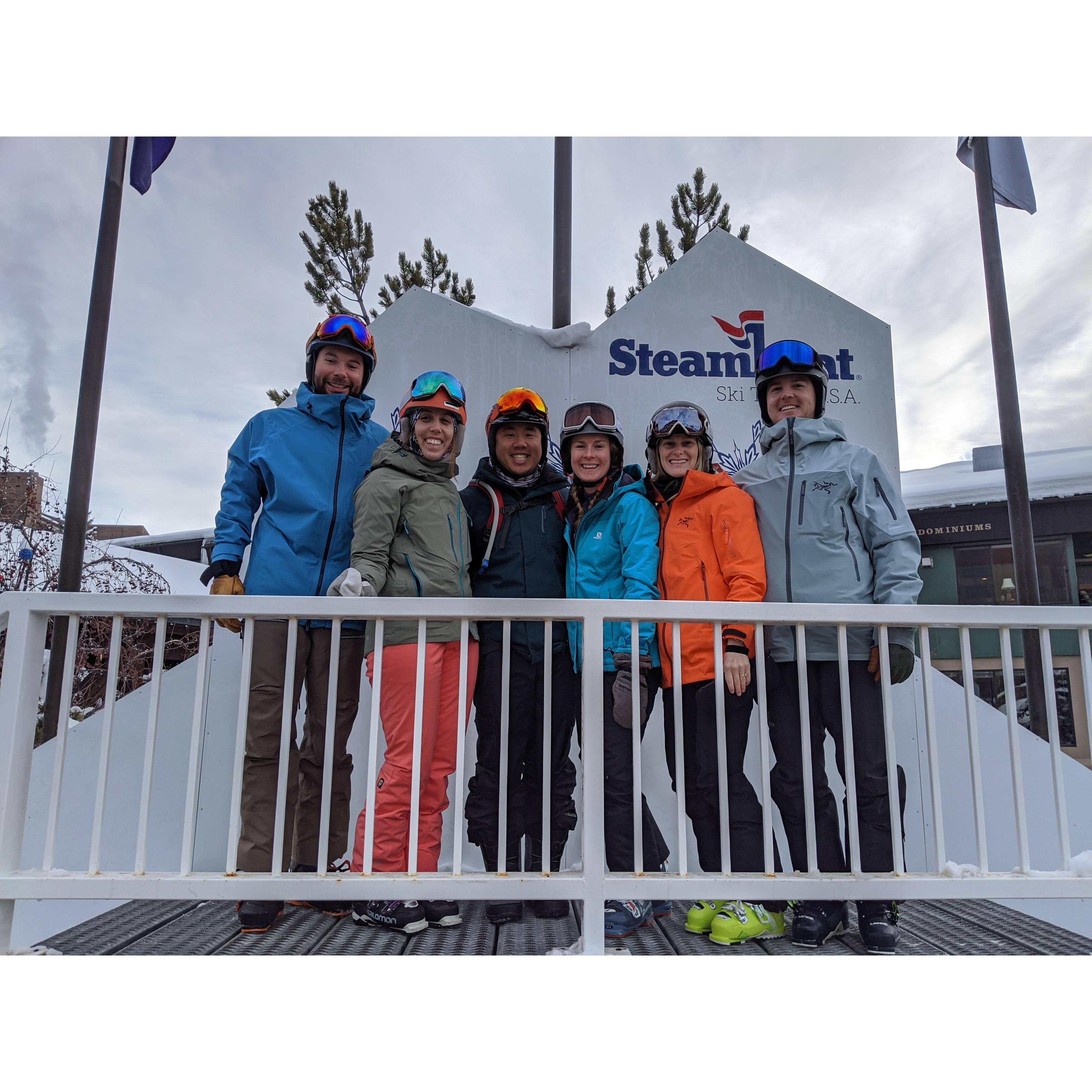 A ski trip with friends to Steamboat, Colorado.