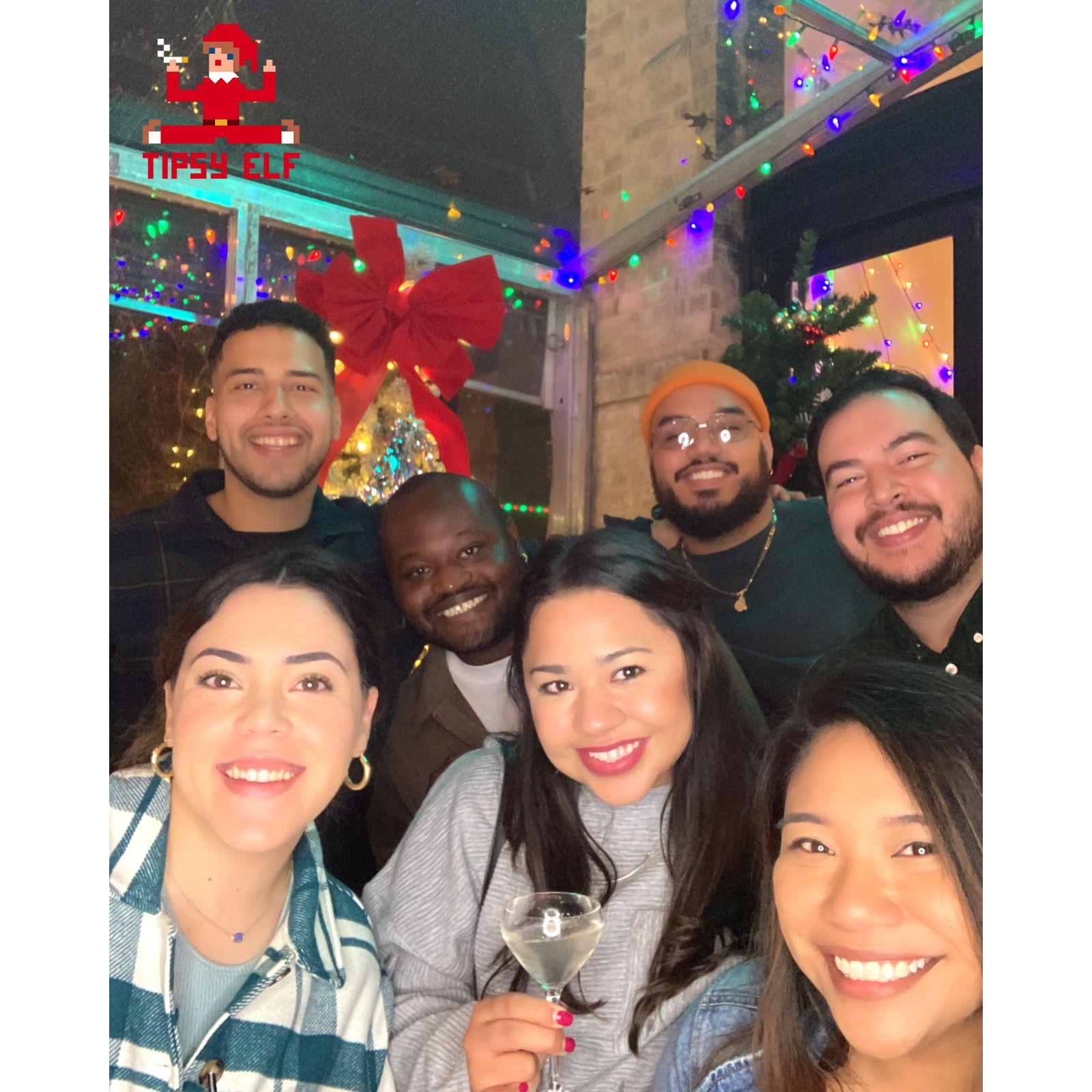 Two and a quarter year in. Holiday Cheer with friends, December 2021