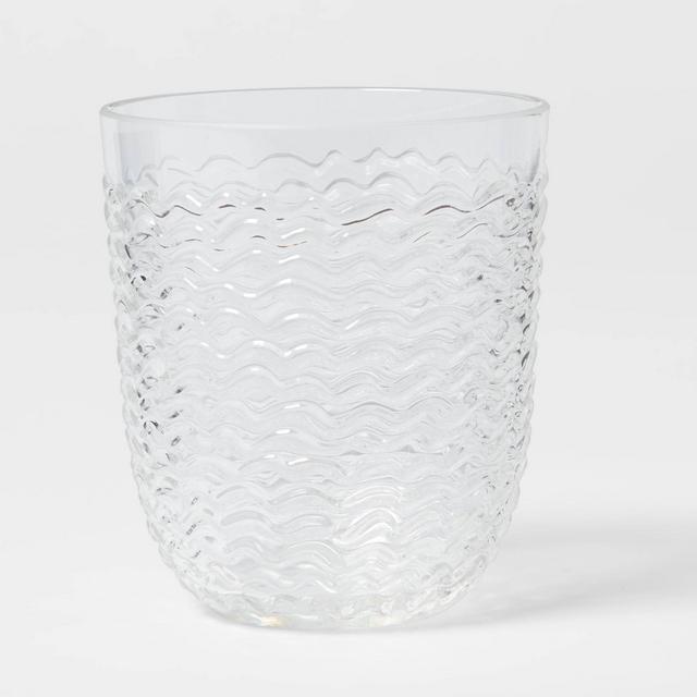 13oz Plastic Wave Texture Short Tumbler - Opalhouse™