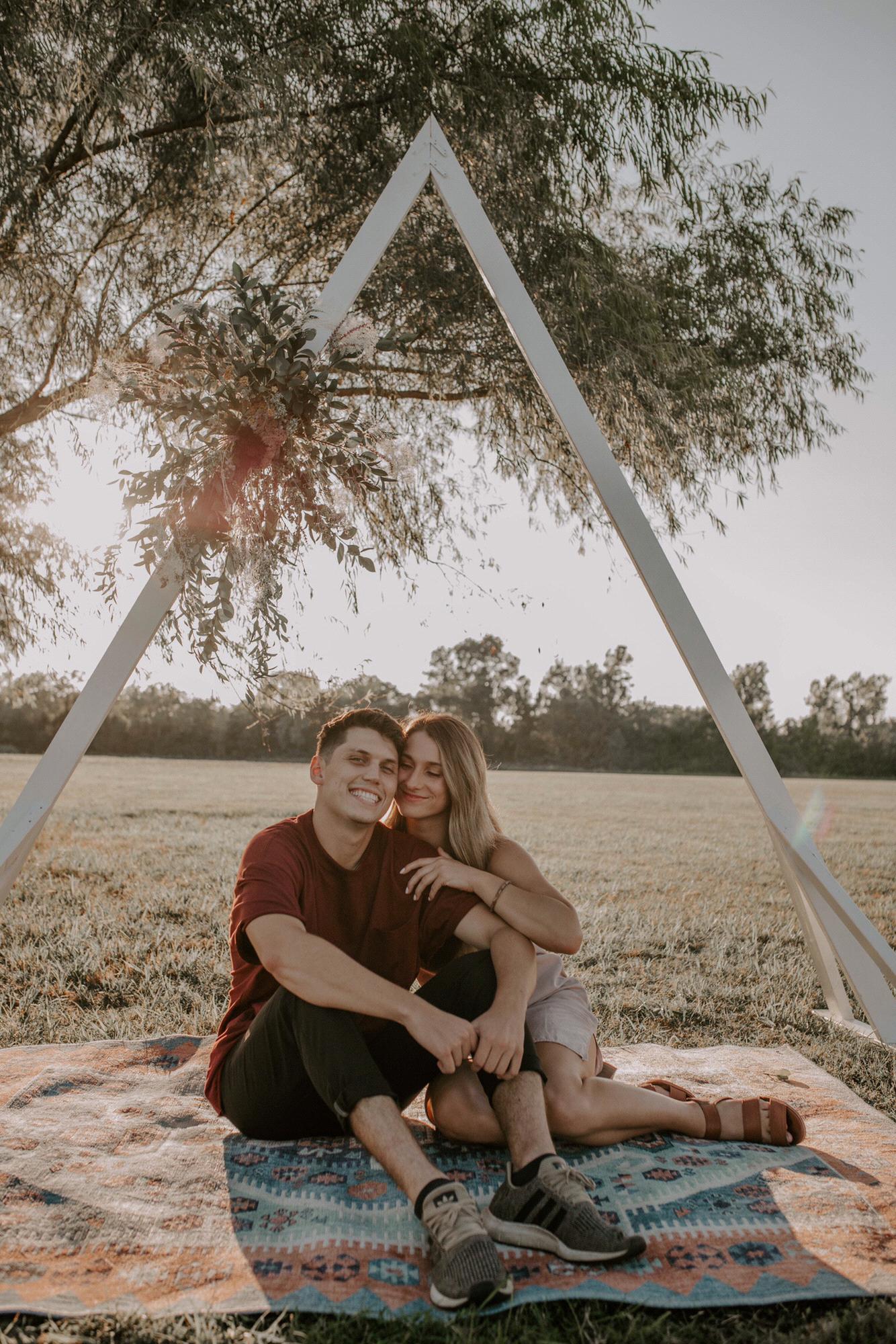 & this is where B surprised Abby with a “photo shoot” that was his staged proposal ;)