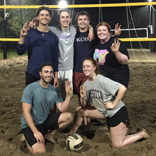 Team work makes the dream work! We LOVE our sand volleyball crew