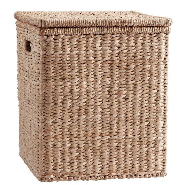 Savannah Lidded Square Basket, Oversized