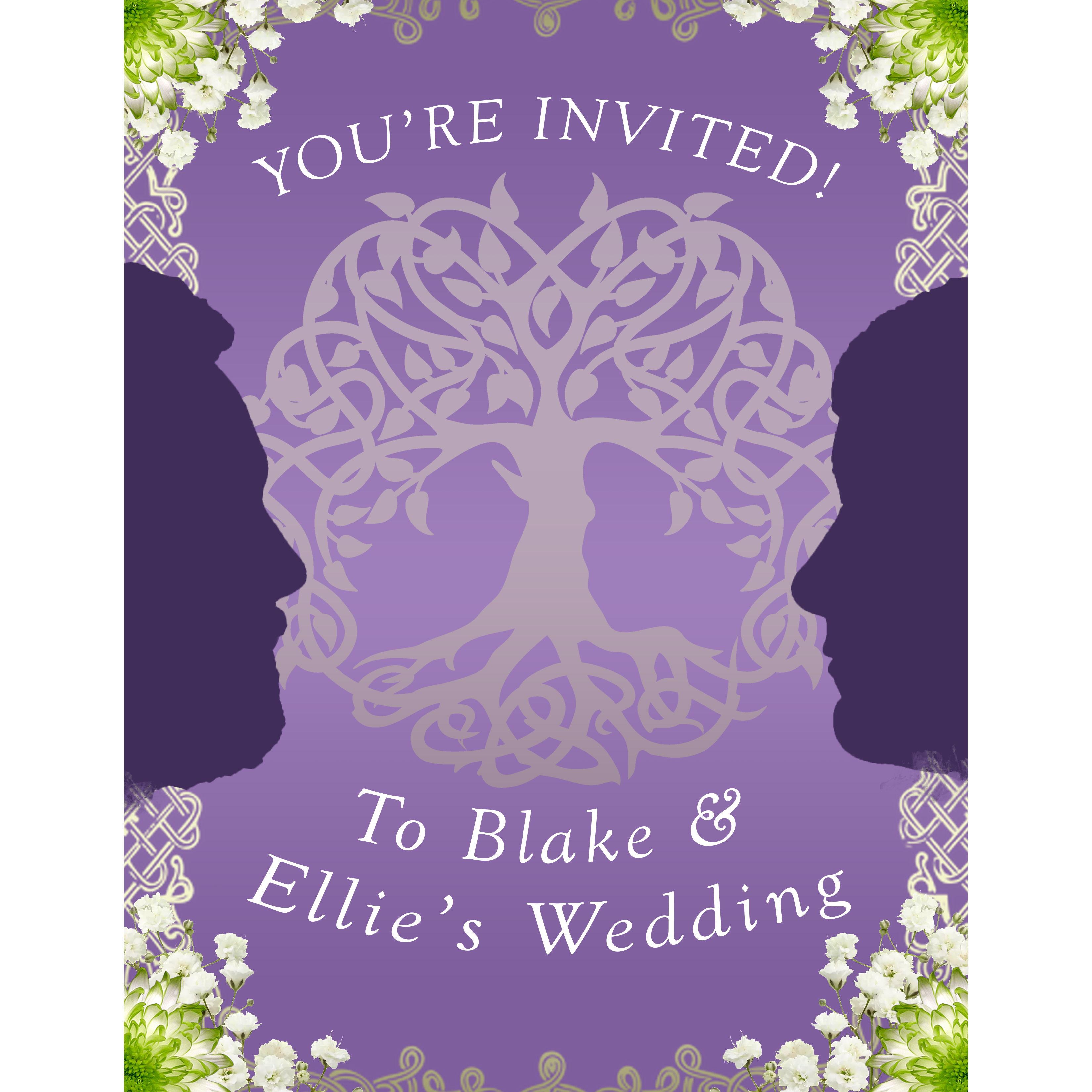 Our official invitation, made by Blake himself!!
