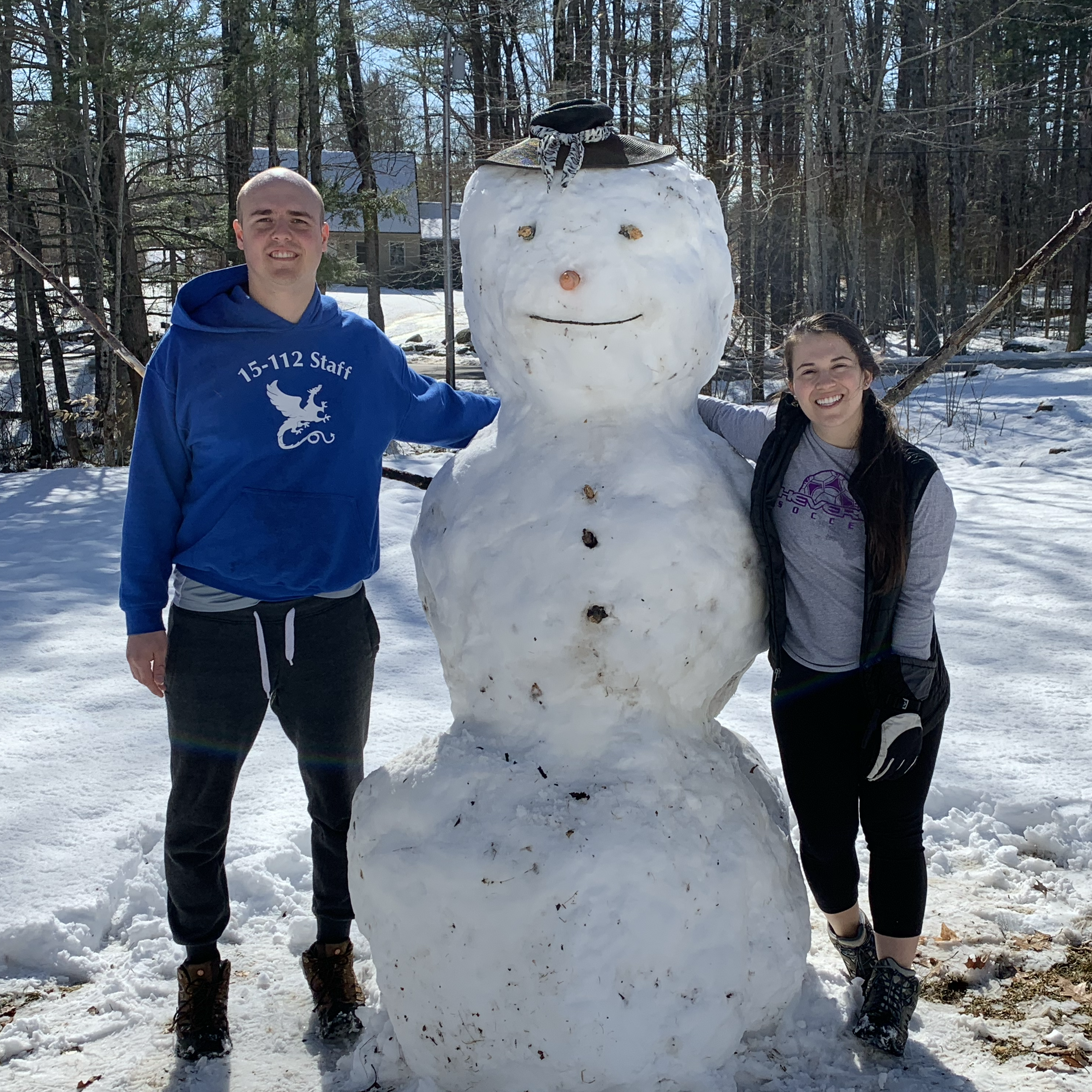 built a giant snowman