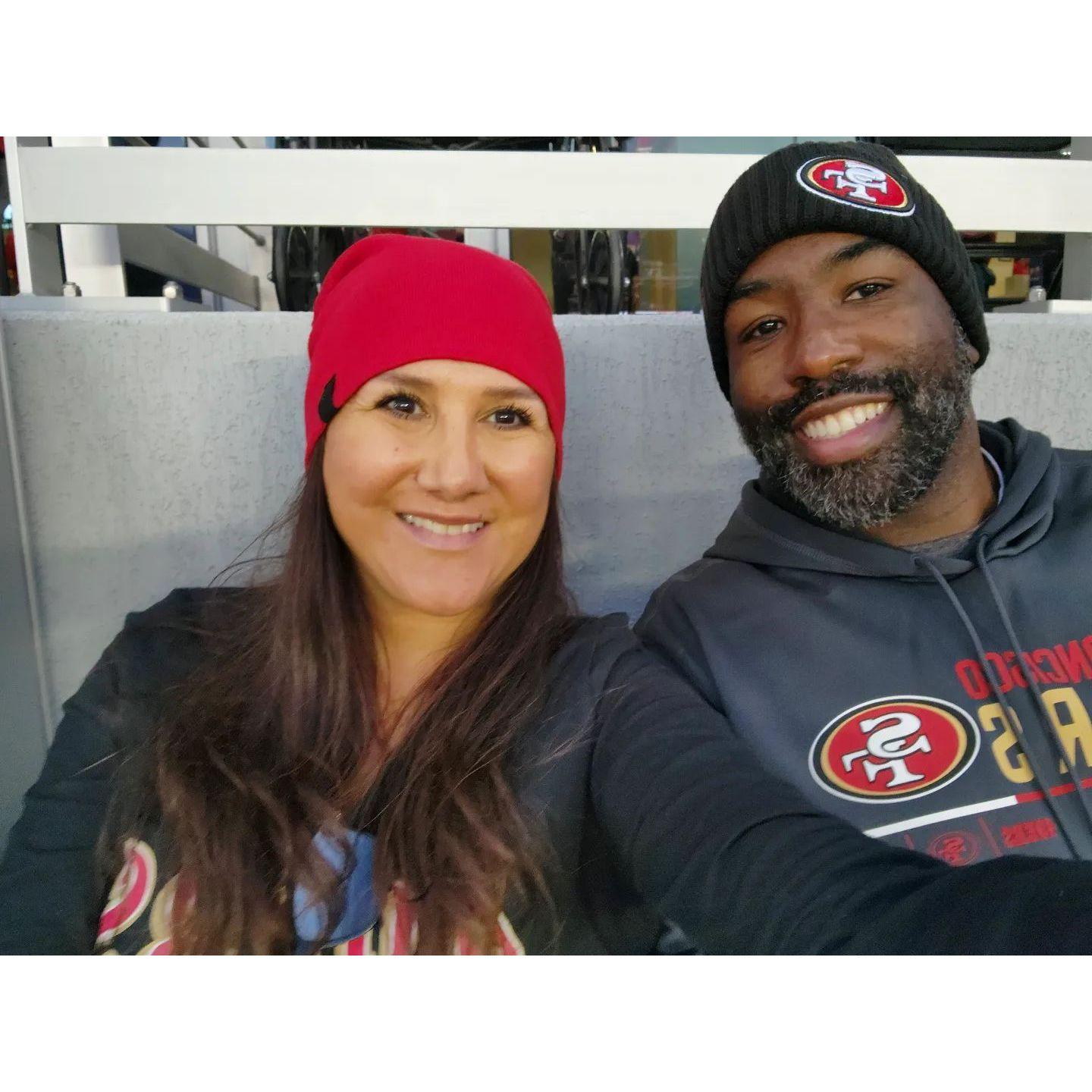 San Francisco 49ers game. We won! :)
