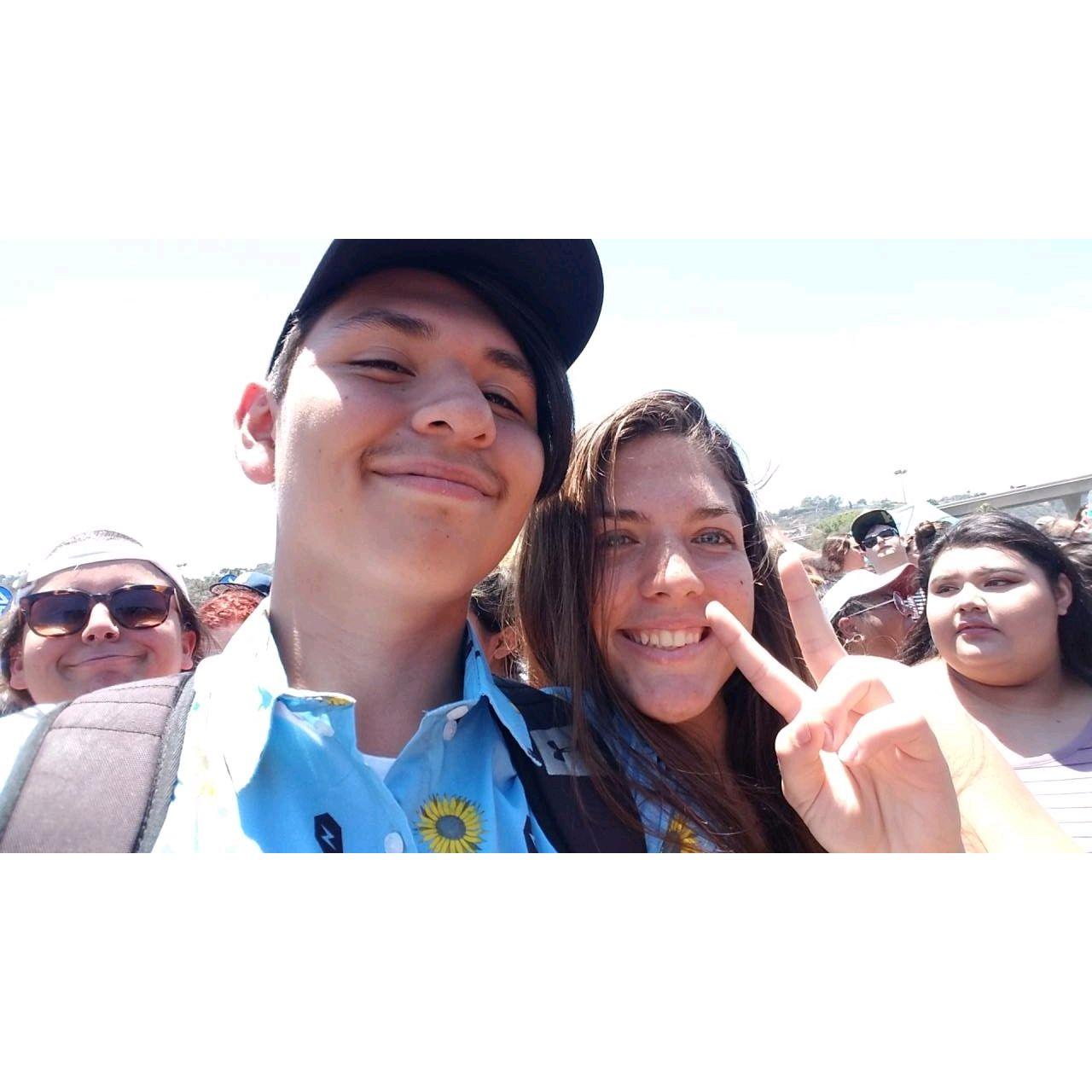 First Selfie as a couple ! @ Warped Tour