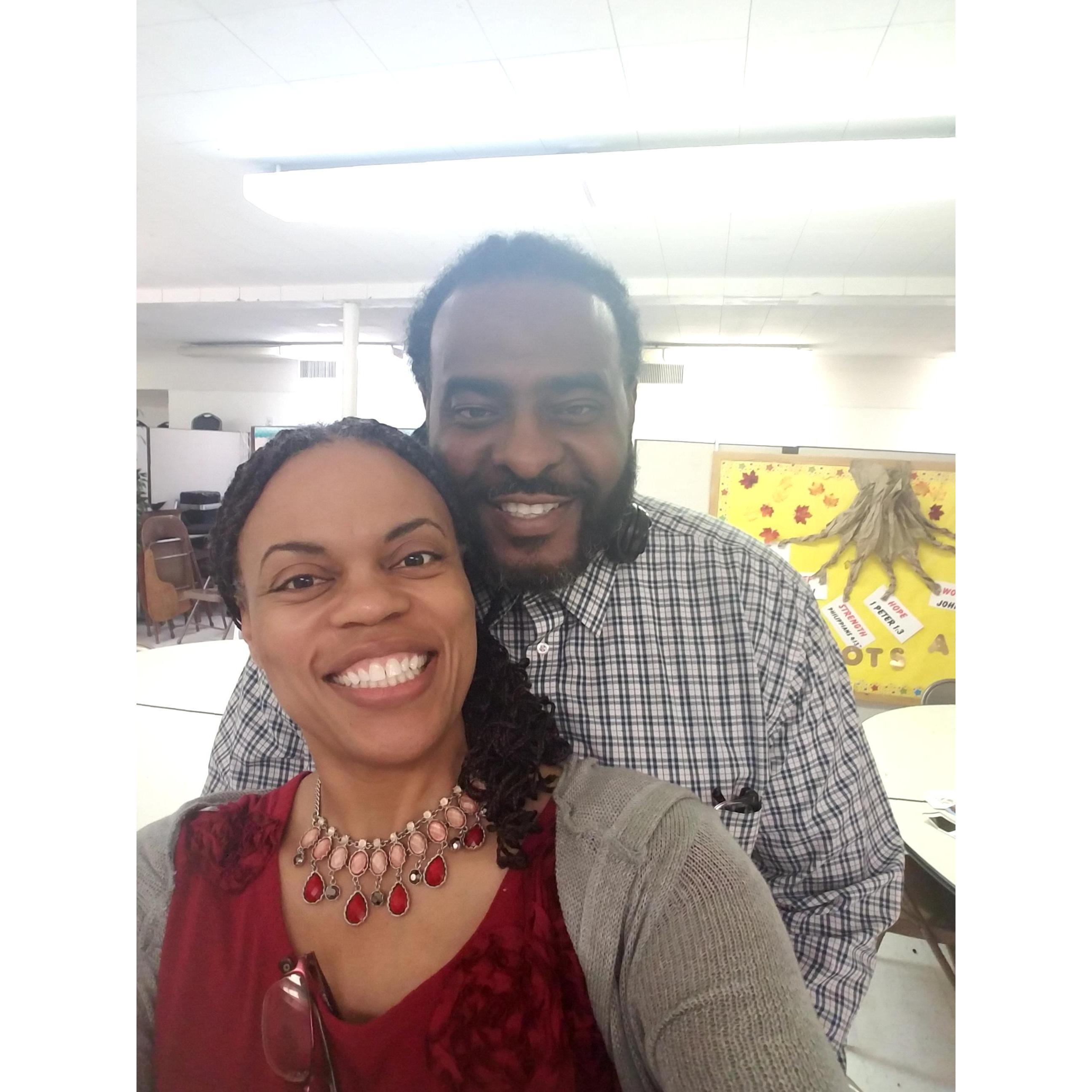 This was our first Valentine's Day together in 2018!