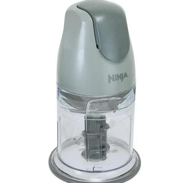 Ninja QB900B Master Prep Food Processor Blender with 48 oz Pitcher & 16 oz Chopping Bowl, Perfect for Frozen Blending & Chopping, 400 Watts, Dishwasher Safe, Countertop, Grey