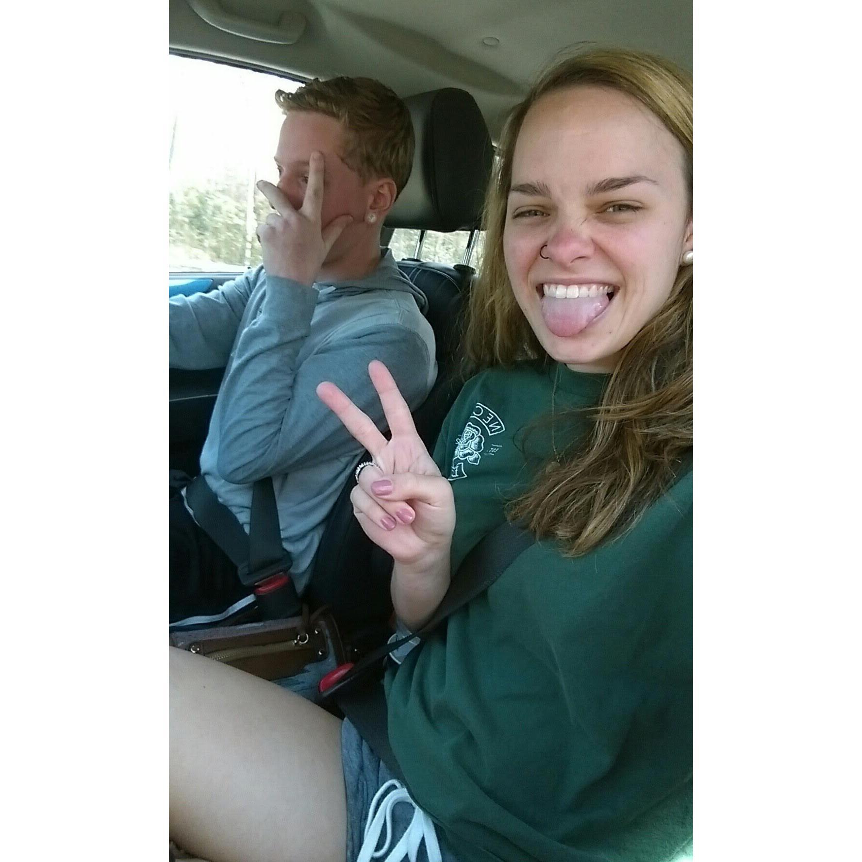 1st road trip together. Headed to Georgia!