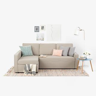 Live-it Cozy Sectional Sofa-Bed with Storage