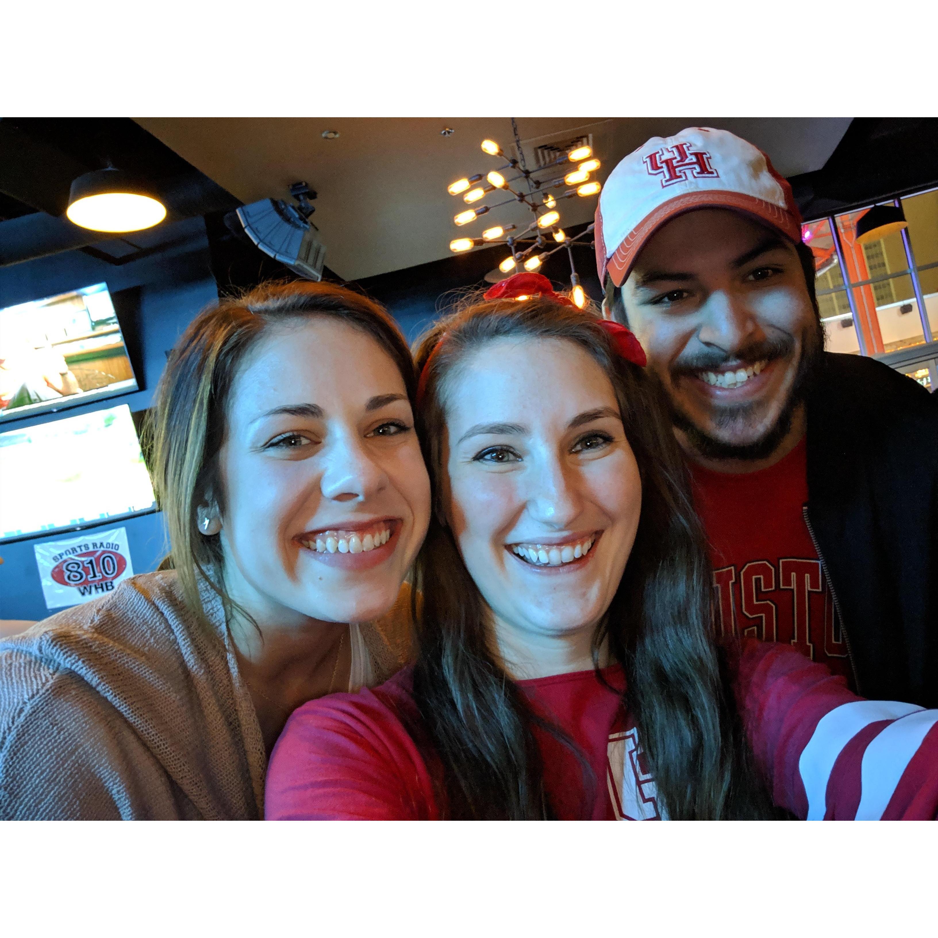 With bridesmaid Kiley in Kansas City, March 2019