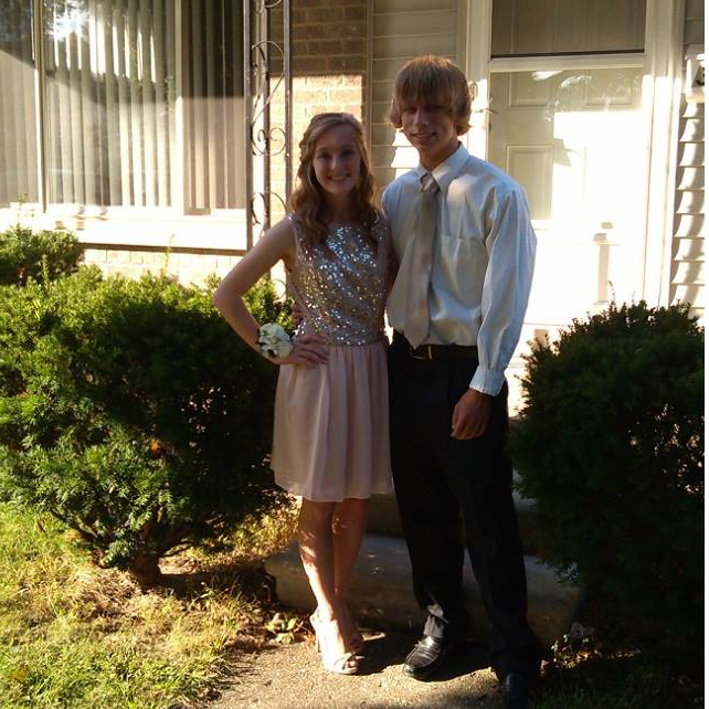 Our senior year of high school at Homecoming in 2013!