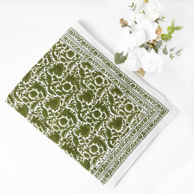 Olive Pheasant Tablecloth