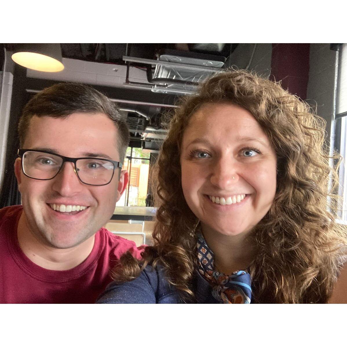 Our first picture together, circa September 2020!