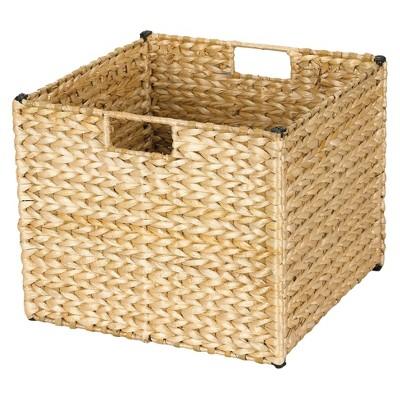 Household Essentials Banana Leaf Cube Storage Basket Natural