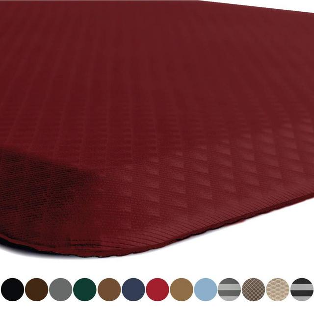 Kangaroo Original Standing Mat Kitchen Rug, Anti Fatigue Comfort Flooring, Phthalate Free, Commercial Grade Pads, Ergonomic Floor Pad for Office Stand Up Desk, 32x20, Red