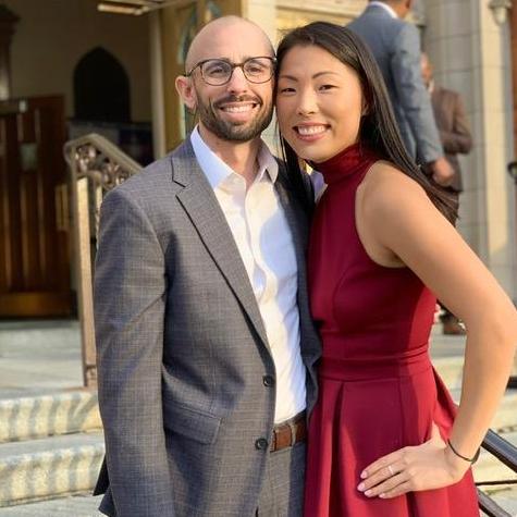 Attending our first wedding together (October 2019)