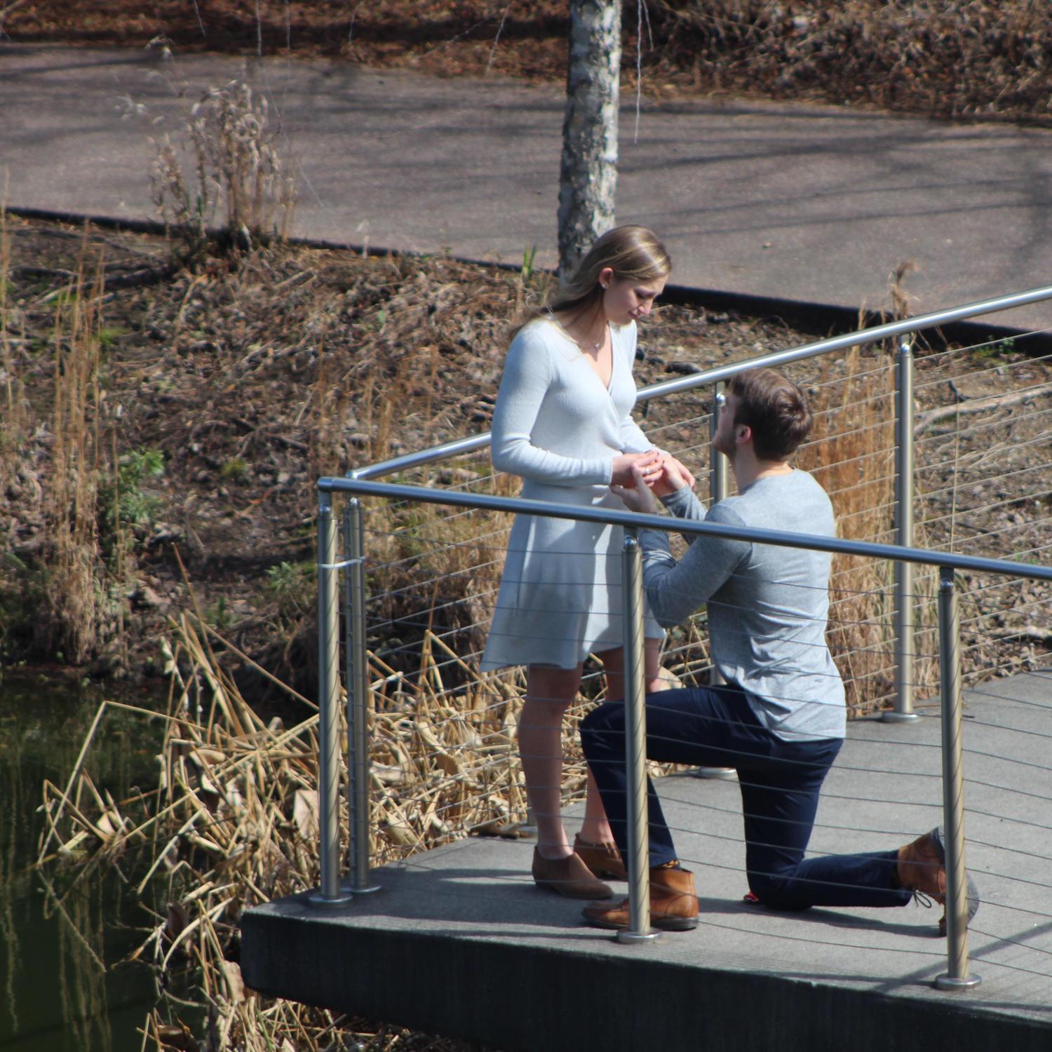 The proposal! 2/26/19 at Old Fourth Ward Park where we had our first kiss.