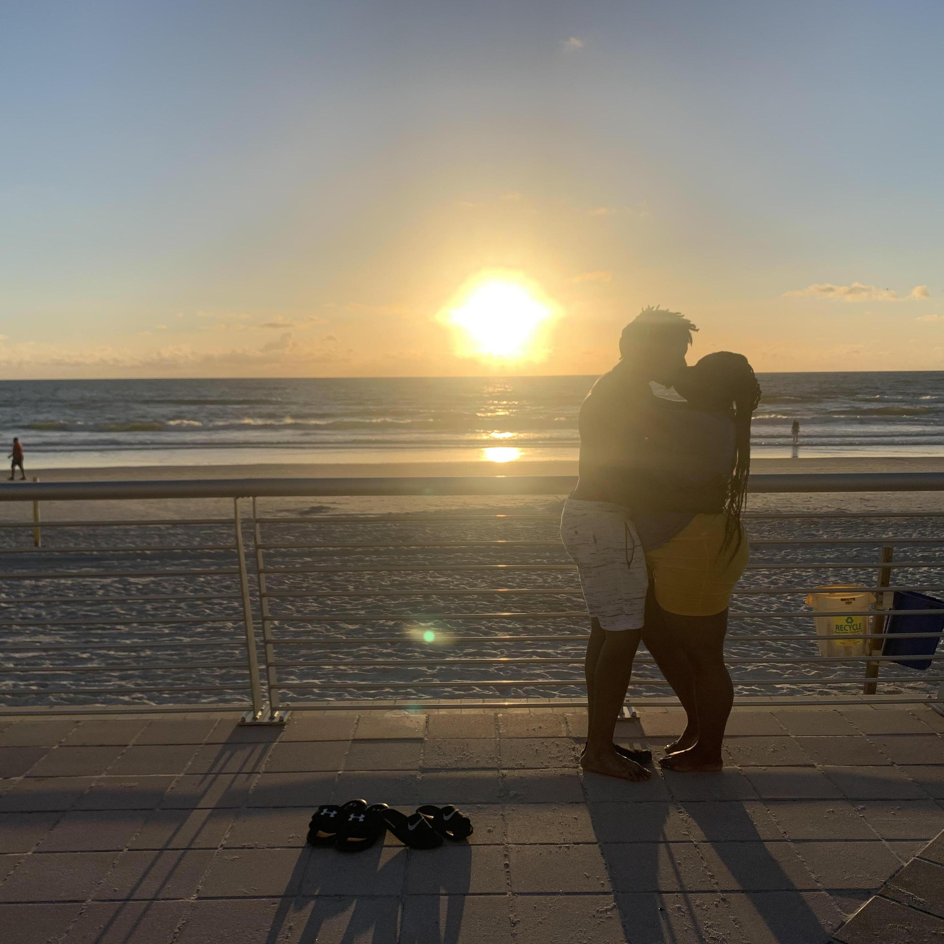 As the sun rises......